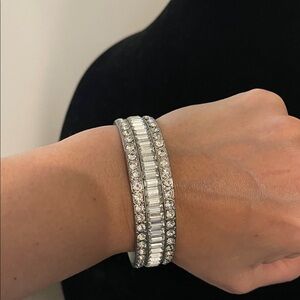 Banana republic Elegant Silver Crystal Bracelet